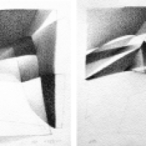 "Suite solo", 17 et 18/18. Mine de plomb sur vélin d'Arches, [21 x 18 cm] x 2, 2004-2005